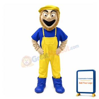 Cheerful Fisherman Mascot Costume