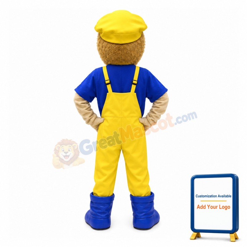 Cheerful Fisherman Mascot Costume