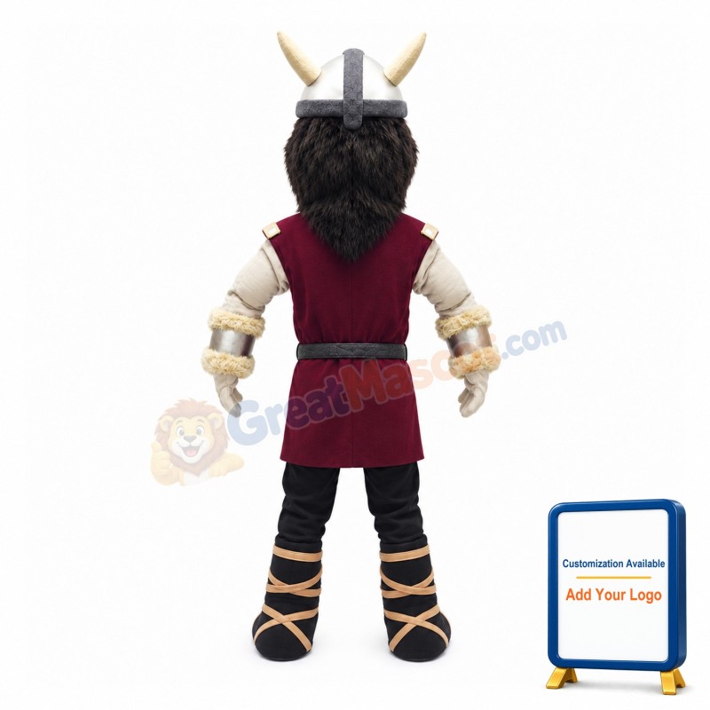 Fierce Viking Warrior Mascot Costume
