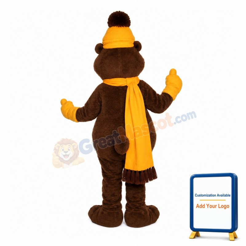 Brown Beaver Animal Mascot Costume