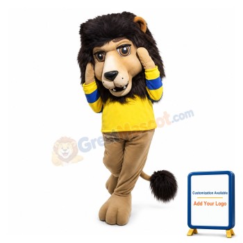 Brave African Lion Mascot Costume