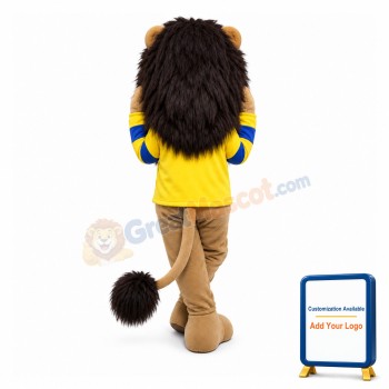 Brave African Lion Mascot Costume