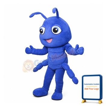 Adult Cartoon Purple Ant Mascot Adult Costume