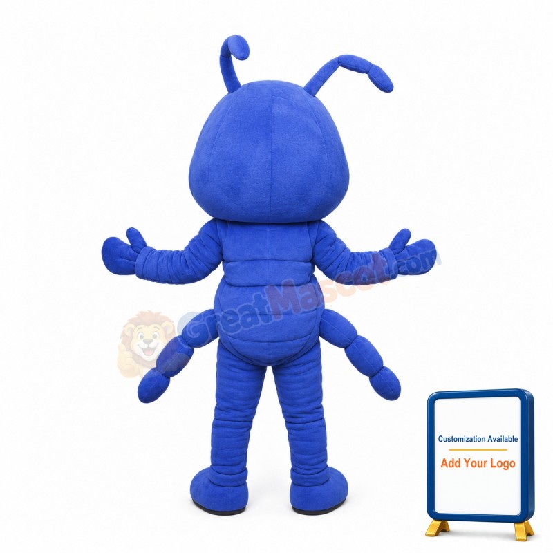 Adult Cartoon Purple Ant Mascot Adult Costume