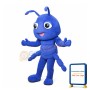 Adult Cartoon Purple Ant Mascot Adult Costume 