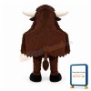 Funny Brown Yak Mascot Costume For 2 Person