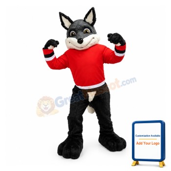 Power Wolf Mascot Adult Costume