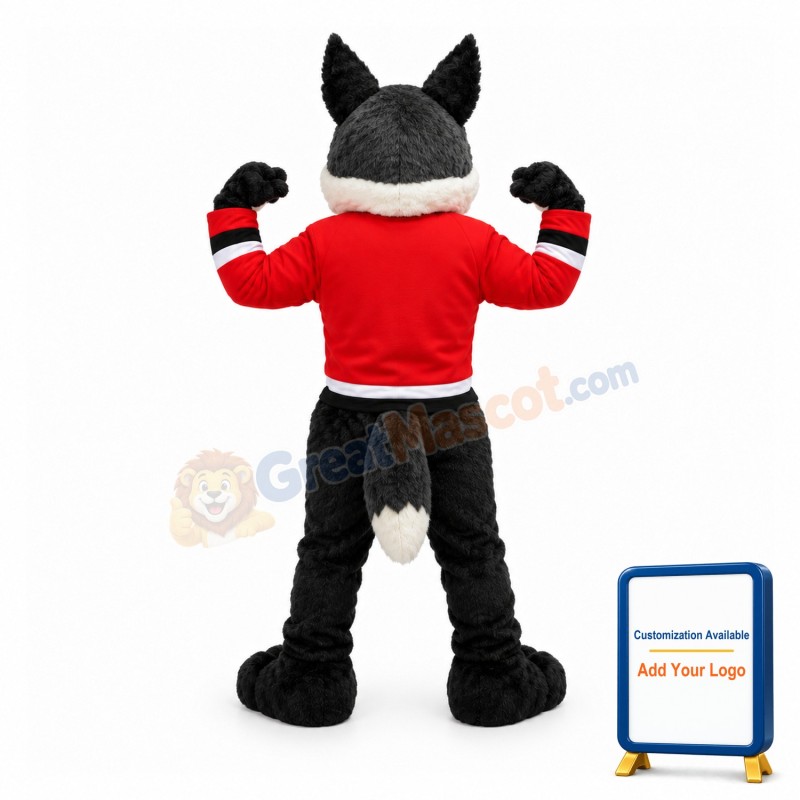 Power Wolf Mascot Adult Costume