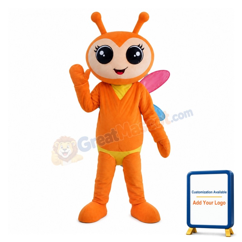 Cute Cartoon Honeybee Mascot Adult Costume