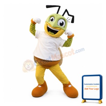 Lively Cartoon Little Bug Mascot Adult Costume