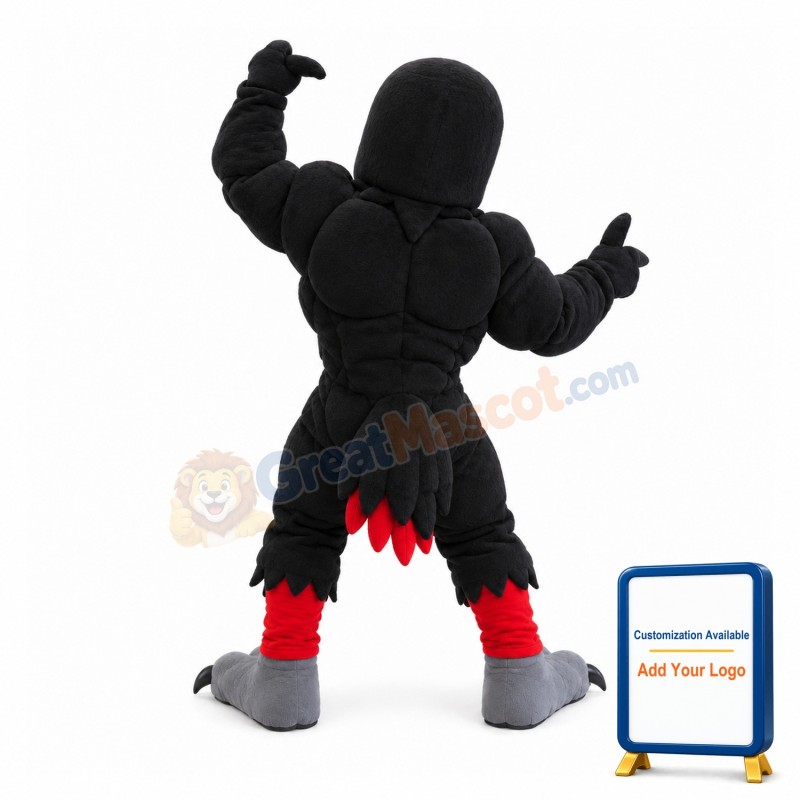 Power Raven Mascot Adult Costume