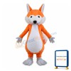 Adult Plush Orange Fox Mascot Costume
