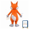 Adult Plush Orange Fox Mascot Costume
