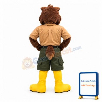 Surprised Ollie The Owl Mascot Costume