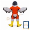 College Falcon Mascot Adult Costume