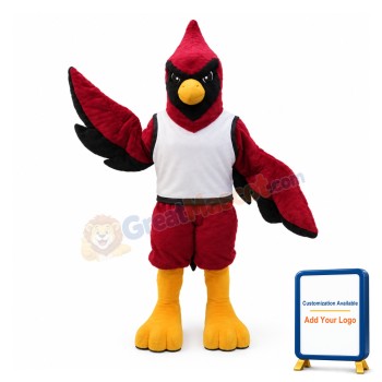 Cardinal Bird High School Mascot Adult Costume