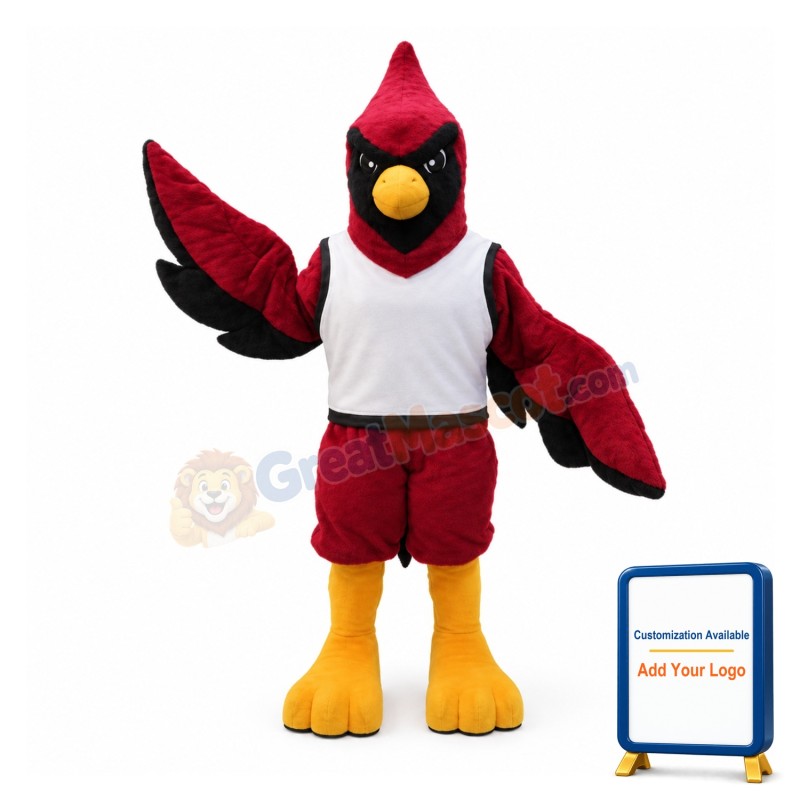 Cardinal Bird High School Mascot Adult Costume