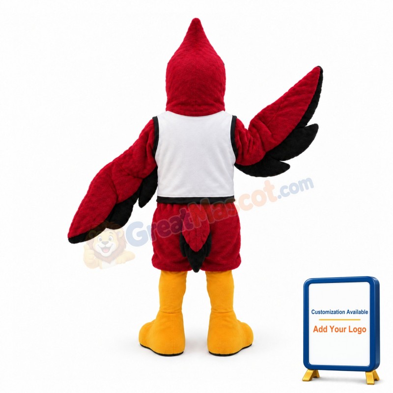 Cardinal Bird High School Mascot Adult Costume