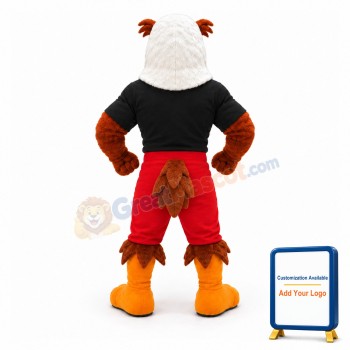 Smiling Power Eagle Mascot Adult Costume