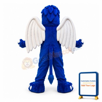 Fierce Blue Griffin Mascot Costume