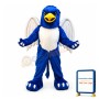 Fierce Blue Griffin Mascot Costume