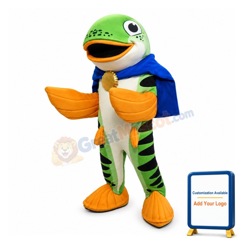 Zoo Salmon Mascot Adult Costume