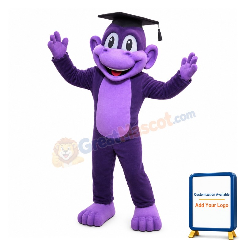 Lovely Purple Monkey Counselor Mascot Costume