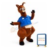 Kangaroo Sheriff Mascot Adult Costume