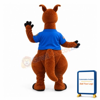 Kangaroo Sheriff Mascot Adult Costume