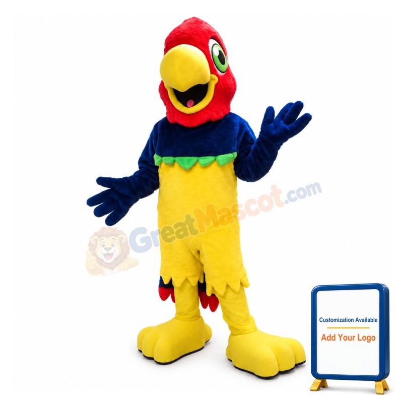 Colorful Parrot Mascot Adult Costume