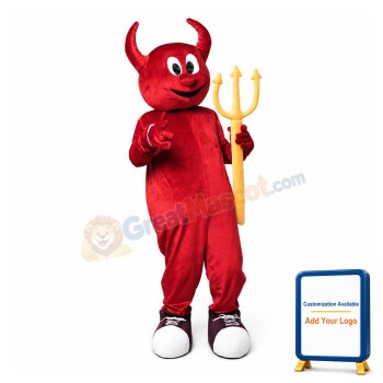 Young Cartoon Devil Mascot Costume 