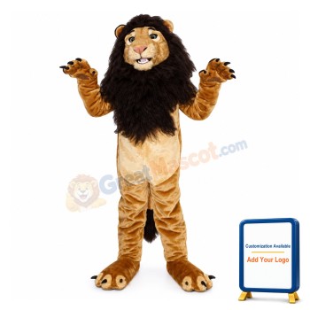 African Lion Animal Mascot Adult Costume