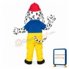 Lovely Firehouse Dalmatian Dog Mascot Costume