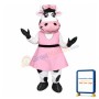Cute Cartoon Cow Girl Mascot Costume