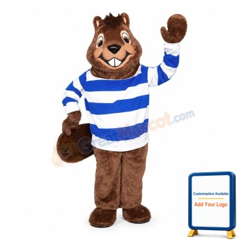 Cute Brown Squirrel Mascot Costume