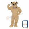 Beige Power American Bulldog Mascot Costume