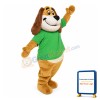 Big Mouth Golden Dog Mascot Costume