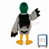 Cute Cartoon Mallard Duck Mascot Costume