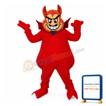 Red Sun Devil Mascot Adult Costume