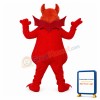 Red Sun Devil Mascot Adult Costume