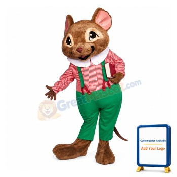 Rat Scholar Mascot Costume