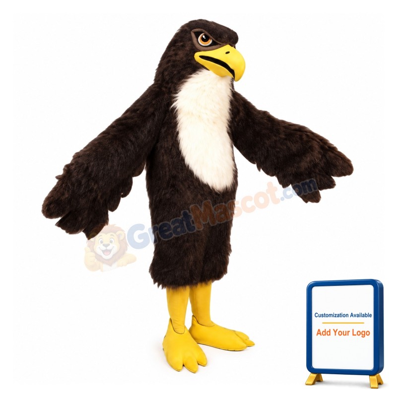 Black Falcon Animal Mascot Costume