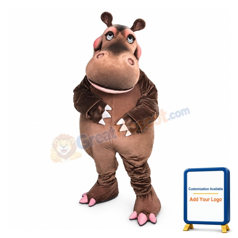 Hippo Animal Mascot Costume