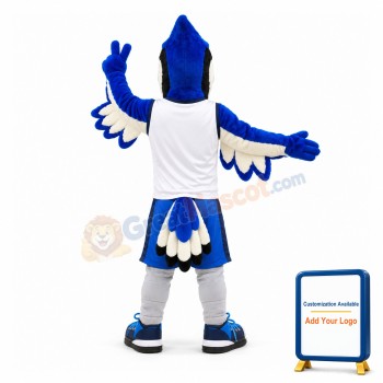 University Basketball Blue Jay Mascot Costume