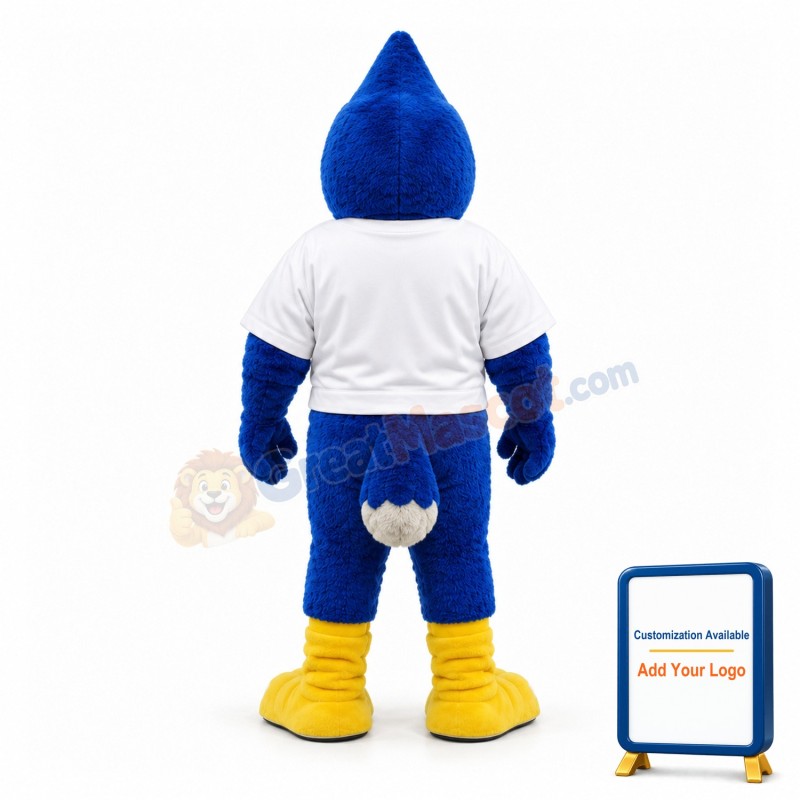 Sports Team Power Blue Bird Mascot Costume