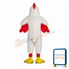 White Rooster Long Fur Mascot Costume