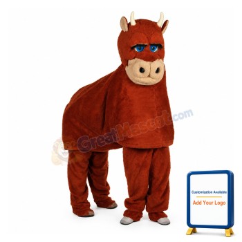 Red Bull Mascot Costume For Two People