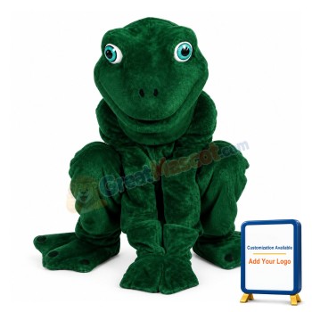 Green Frog Animal Mascot Adult Costume