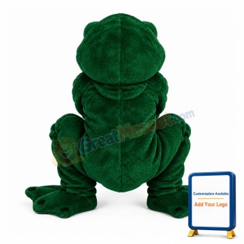 Green Frog Animal Mascot Adult Costume