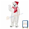 Christmas White Bear Mascot Costume
